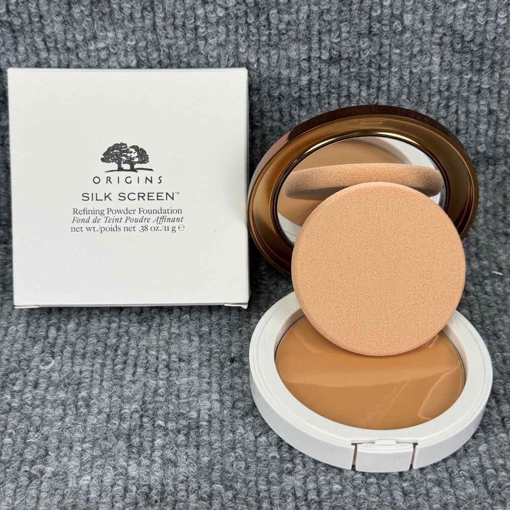 Origins Silk Screen Refining Powder Foundation 26 Honey 0.38oz New in Box